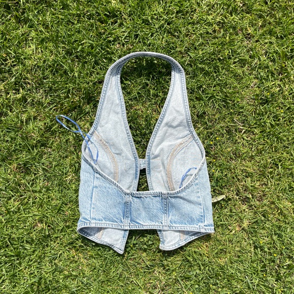 Garage Light Blue Denim Tank Top - Picture 2 of 3